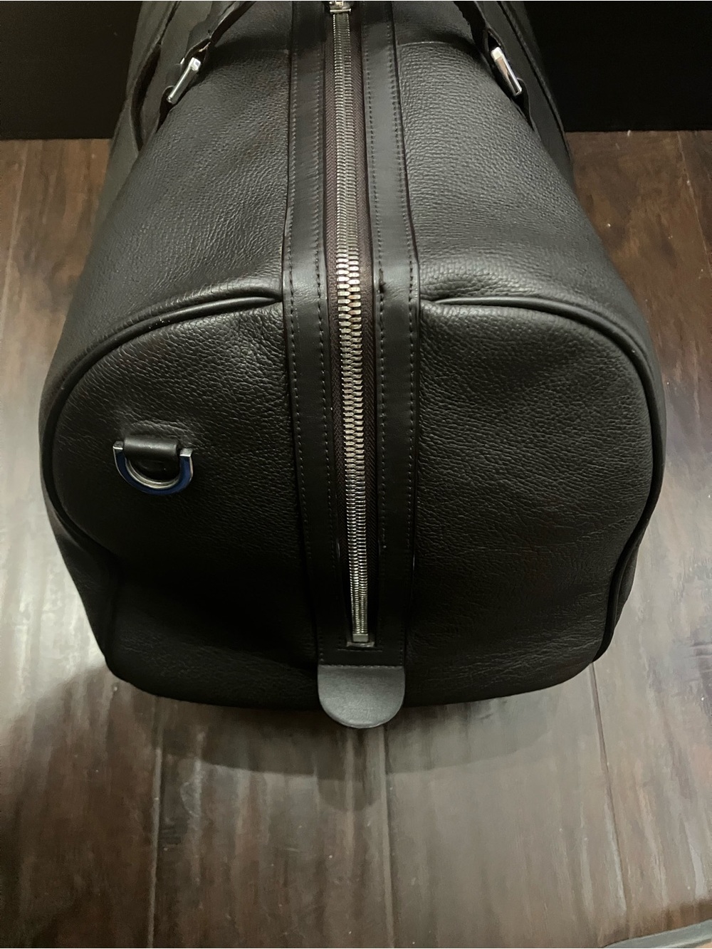 Suitsupply dark brown leather duffel bag - Picture 3 of 10